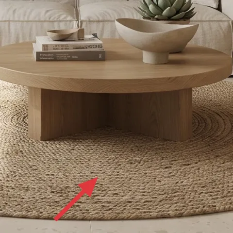 round jute area rug