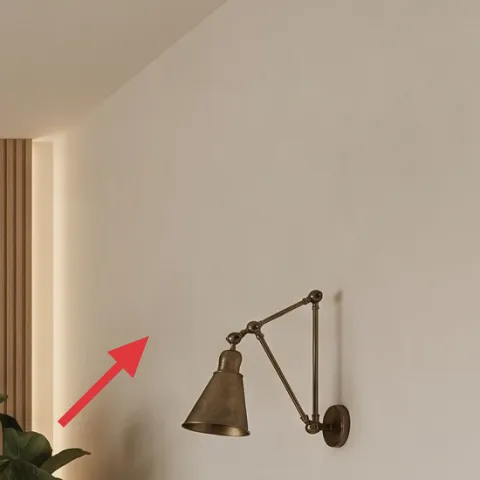 bronze wall sconce with fabric shade