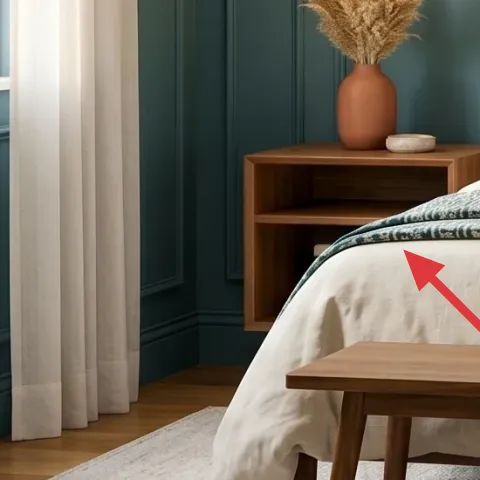 wood nightstand