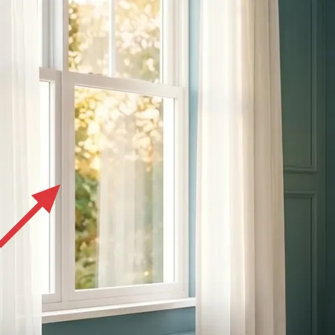 cream curtain panel pair