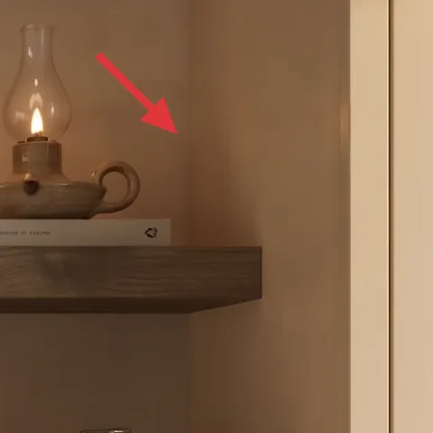 small candle for warm glow