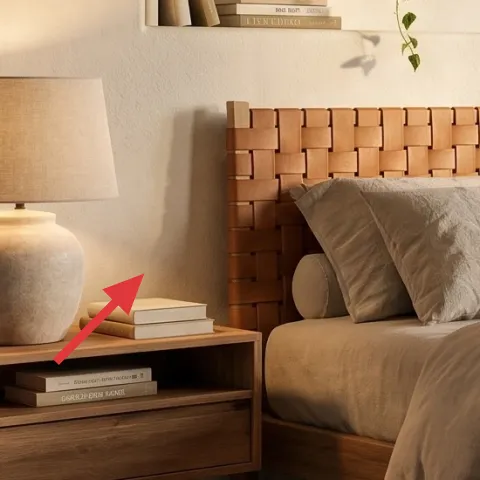 table lamp on nightstand