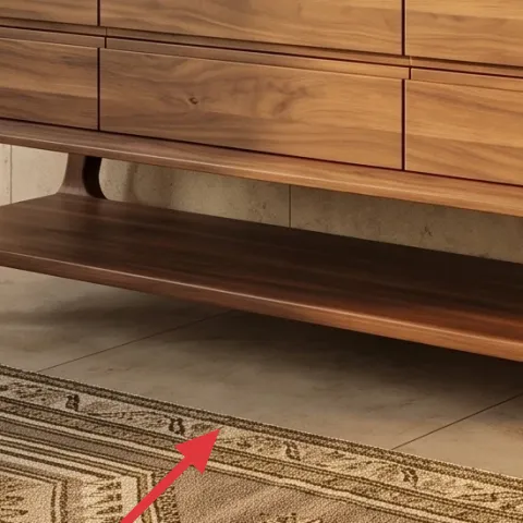 Geometric patterned area rug