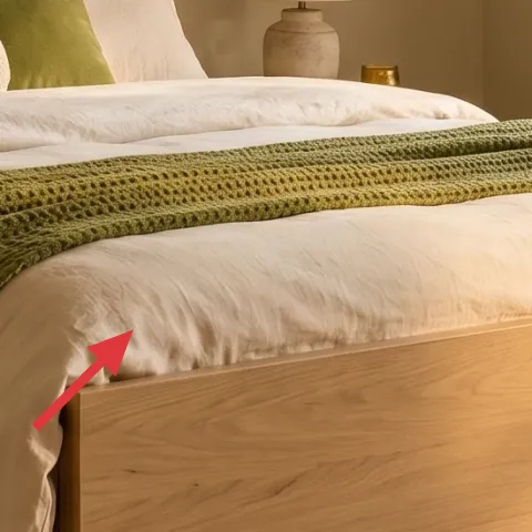 Green throw blanket