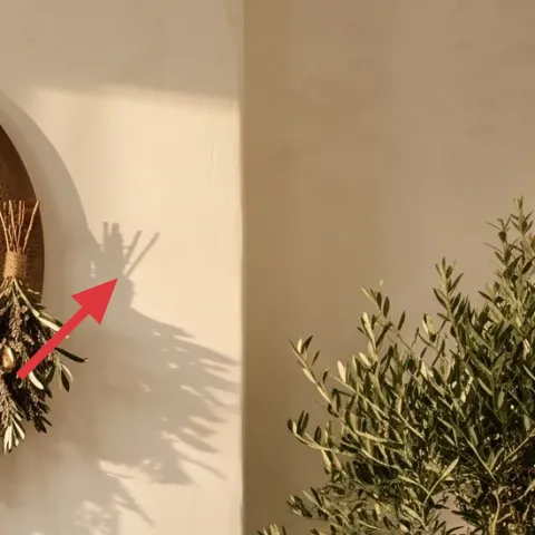 Large dried botanical wall garland