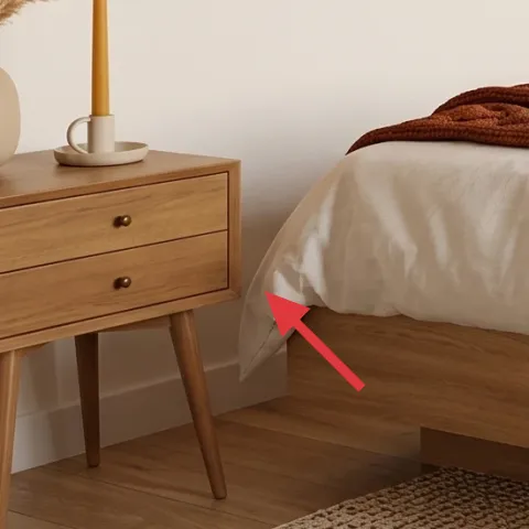 two drawer nightstand