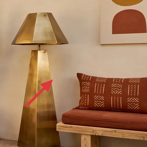 brass floor lamp