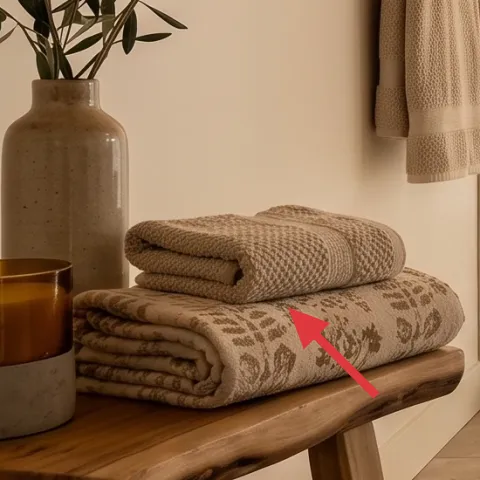 rolled towels stack