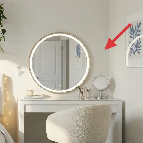 framed leaf artwork (blue)
