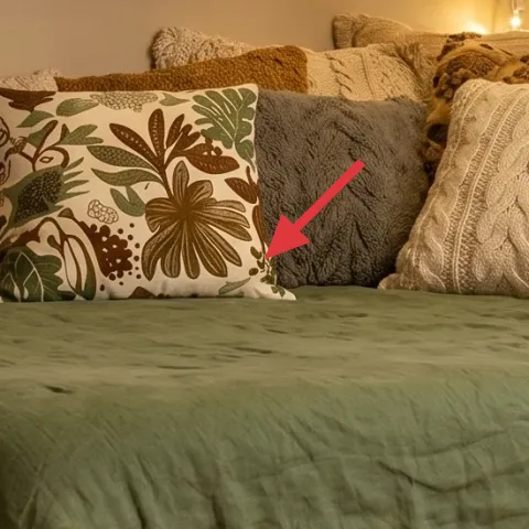 patterned throw pillow