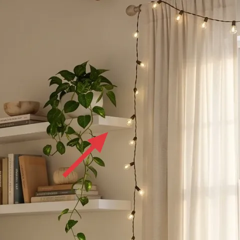 beige curtains