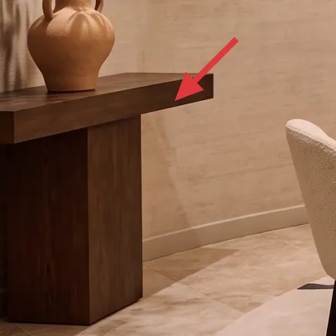 wood console table