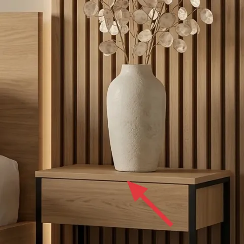 wood side table
