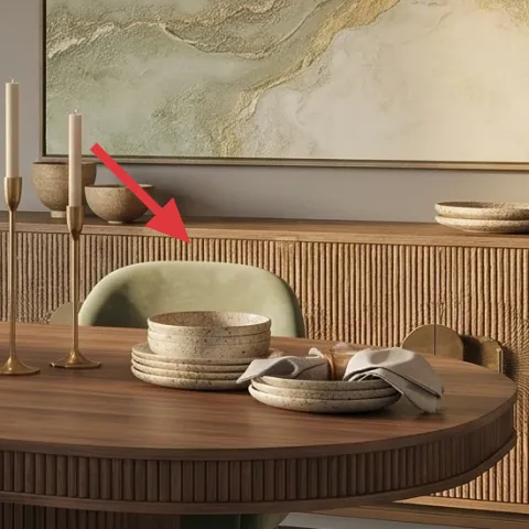 candles on the sideboard tall cream candles