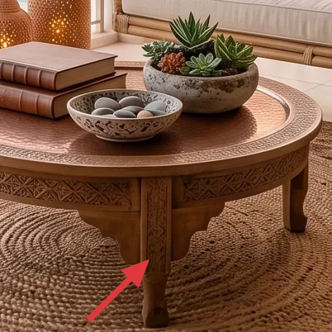 large round woven rug