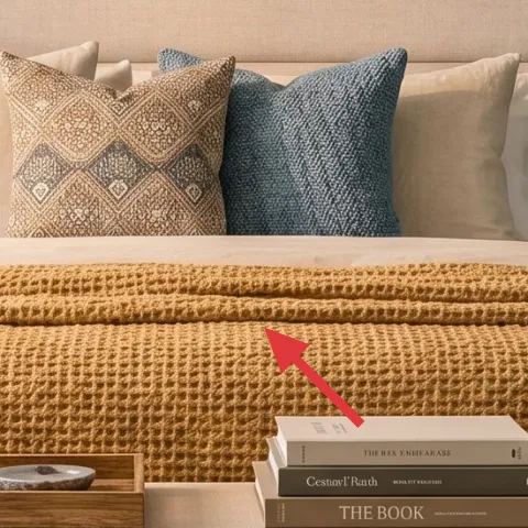 beige throw blanket