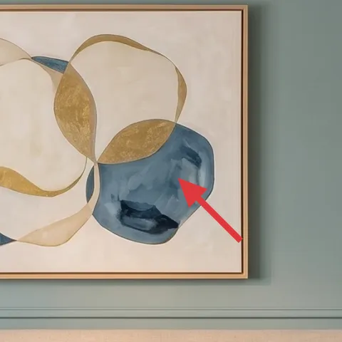 framed abstract wall art print