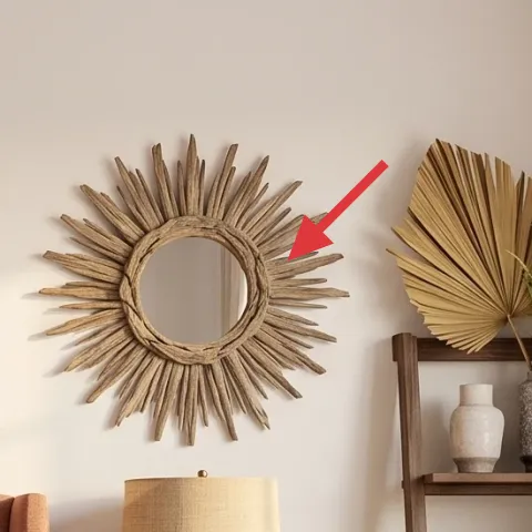sunburst wall mirror (right)