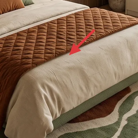 brown quilted throw blanket