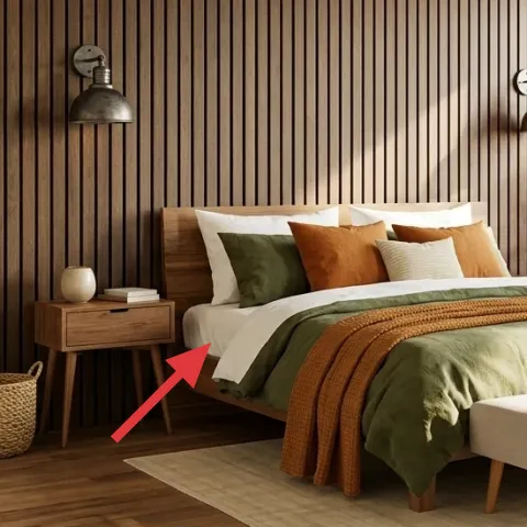 wood nightstand