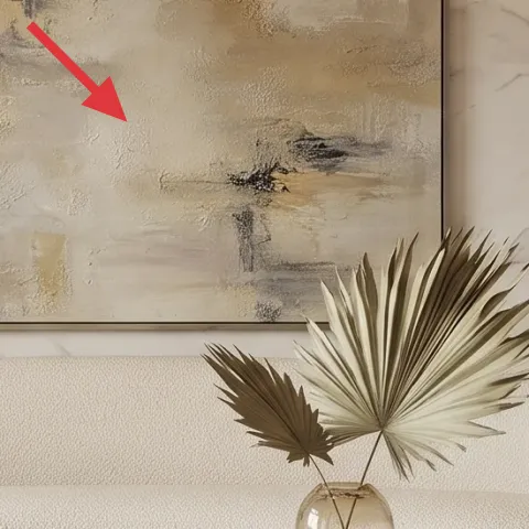 framed abstract wall art (DIY)