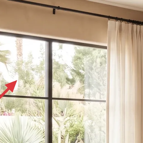 cream sheer curtain panels