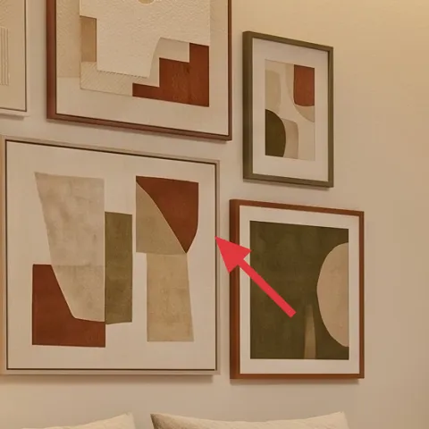 framed abstract art print set