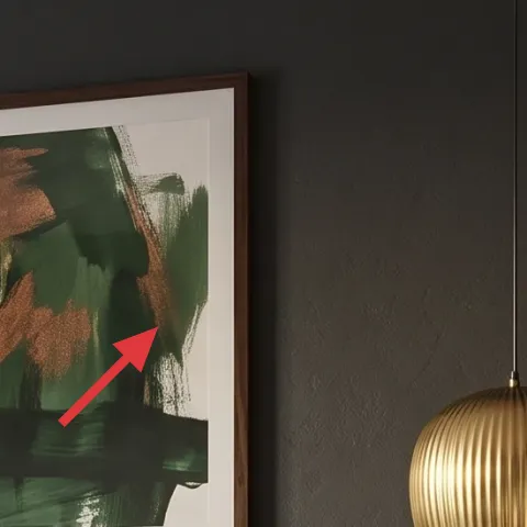 Framed abstract wall art print