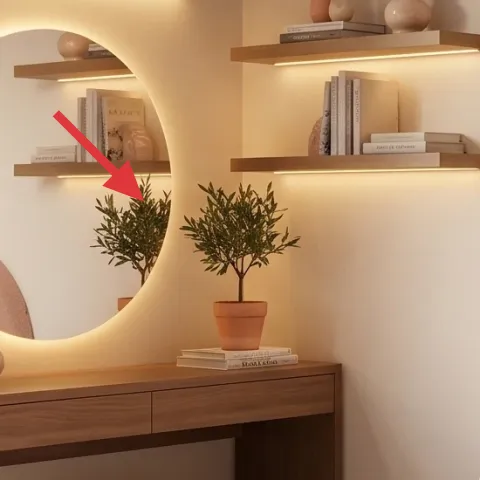 Arched mirror