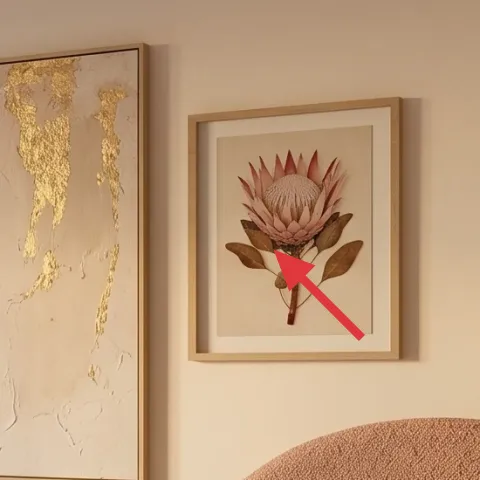 Framed botanical wall art print
