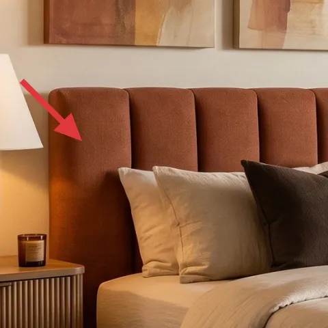 Plug-in table lamp with white shade (one lamp)