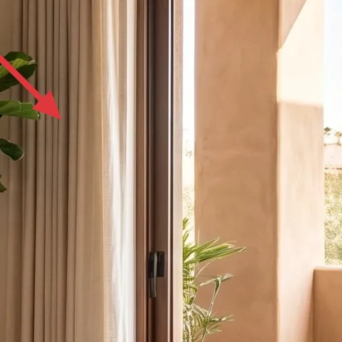 Large potted leafy plant