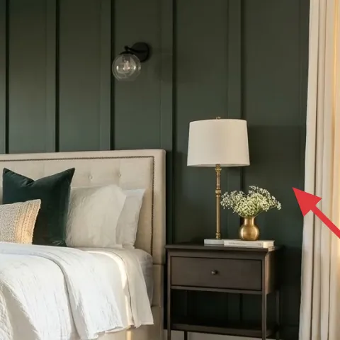 white curtain panels