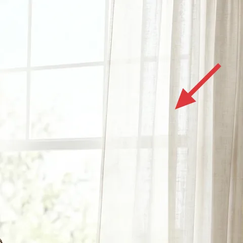 beige curtain panel pair