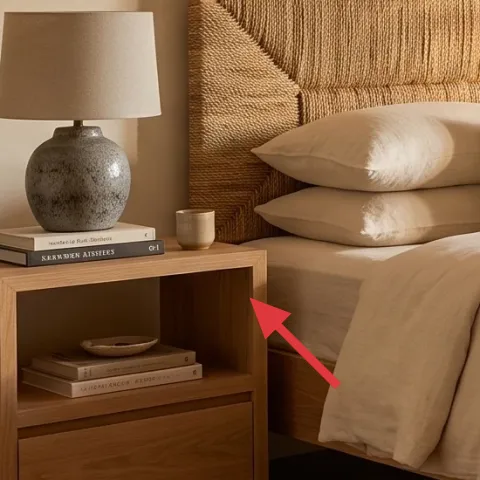 Two drawer nightstand