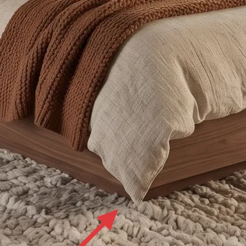large shag area rug (5×7 feel)