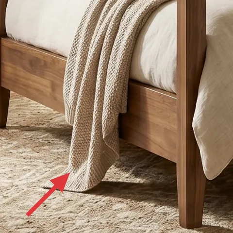 large area rug with beige pattern