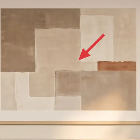 large framed abstract print