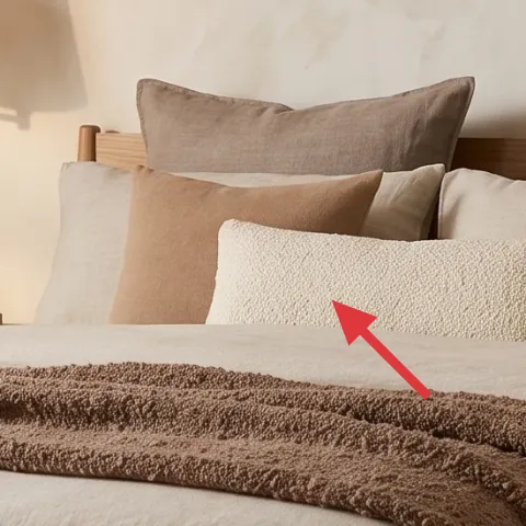 light-beige linen throw pillows