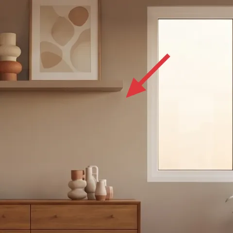 floating wood shelf plank